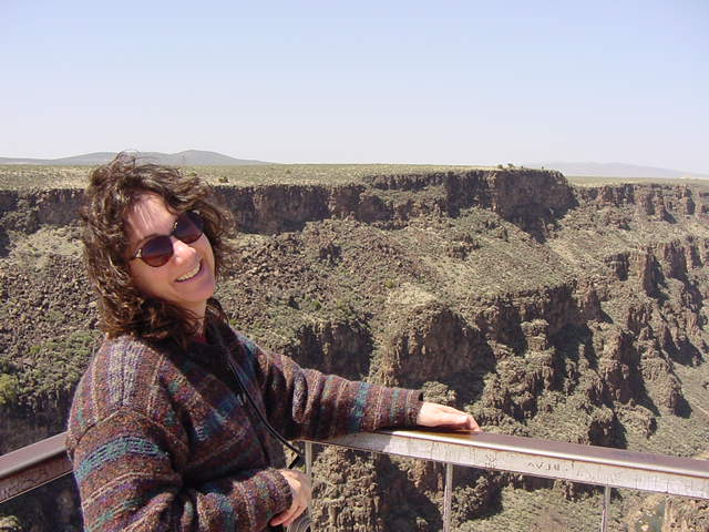 Deb on bridge